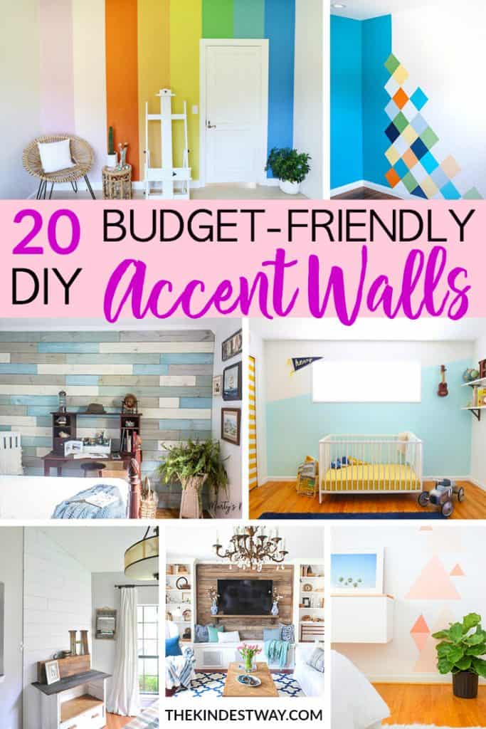20 Diy Accent Walls You Can Create On A Budget The Kindest Way - Diy Feature Wall Designs