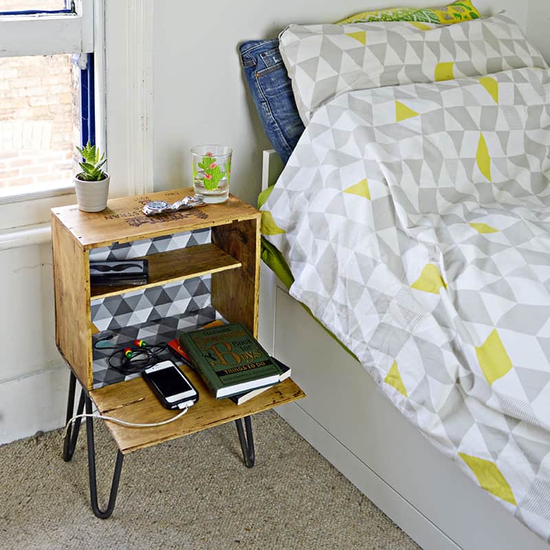 20 DIY Budget Bedside Table Ideas The Kindest Way