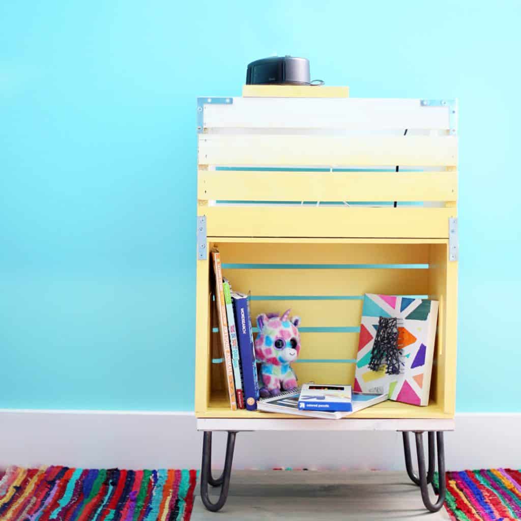 20 DIY Budget Bedside Table Ideas - The Kindest Way